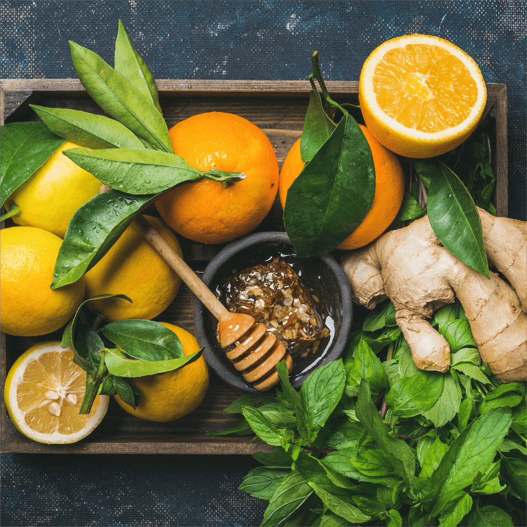 Meal rich in antioxidants and vitamins to boost the immune system.