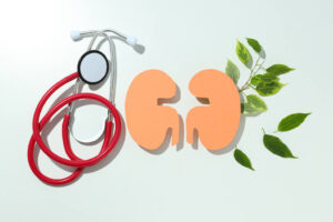 Healthy vs. Affected Kidneys Illustration